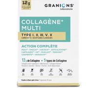 Parapharmacie en ligne > Compléments alimentaires > Compléments alimentaires pour les cheveux, la peau et les ongles > Compléments alimentaires pour la peau Granions Collagène Multi Type I, II, III, V