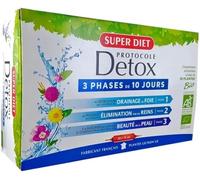 Super Diet - Complément alimentaire Protocole Détox Bio buvable - 30 ampoules