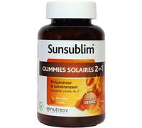Nutreov Complément alimentaire Sunsublim Gummies solaires 2 en 1 Cheveux, peau, ongles – 60 gummies