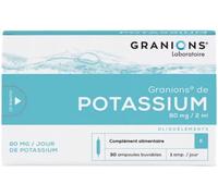 Parapharmacie en ligne > Compléments alimentaires > Compléments alimentaires pour sportifs Granions de Potassium x 30