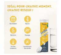 Parapharmacie en ligne > Compléments alimentaires > Compléments alimentaires pour sportifs Vitavea Hydrafresh Hydratation et Énergie Comprimés Effervescents x 20