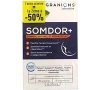 Granions Duo Somdor+ Sommeil Naturel Et Réparateur 2x30 Comprimés Promo 2ème À -50%