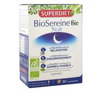 Parapharmacie en ligne > Compléments alimentaires > Compléments Alimentaires Sommeil et Stress Superdiet BioSereine Nuit Bio 80 Comprimés - Sommeil - Stress - Pharmacie en ligne LaSante.net