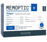 Densmore-MEMOPTIC+|Vision, Mémoire, Concentration- Formule plus complète et mieux dosée : Citicoline, Ginkgo Biloba, Nicotinamide, Magnésium, Zinc - Soutien la production de NAD+-90 comprimés sécables