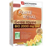 Parapharmacie en ligne > Compléments alimentaires > Compléments Alimentaires Vitalité et Défenses immunitaires Forté Pharma Gelée Royale Bio 2000 mg Ampoules x 20 - Vitalité - Défenses immunitaires -