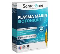 Santarome - Plasma marin Isotonique procédé Quinton - Vitalité - 20 ampoules