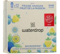 Waterdrop Microdrink Sky et Hydratation Saveur Fruit de la Passion 12 Cubes Pour Eau