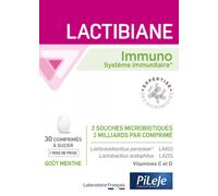 Parapharmacie en ligne > Compléments alimentaires > Compléments Alimentaires Vitalité et Défenses immunitaires > Compléments Alimentaires Pour Défenses Immunitaires PiLeJe Lactibiane Immuno x 30 - Déf