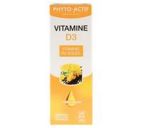 Parapharmacie en ligne > Compléments alimentaires > Compléments Alimentaires Vitalité et Défenses immunitaires > Vitamines D Phyto-Actif Vitamine D3 Vitamine du Soleil 10 ml