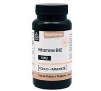 Parapharmacie en ligne > Compléments alimentaires > Compléments Alimentaires Vitalité et Défenses immunitaires Nat&Form Vitamine B12 1 mg x 30 - Vitalité - Défenses immunitaires - Pharmacie en ligne L