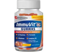 Forté Pharma Gommes ImmuVit'4G Multivitamines & Immunité 30 gommes