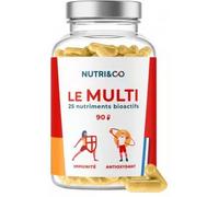 Nutri&Co Multivitamines Le Multi - 25 nutriments pour l'immunité - 90 gélules