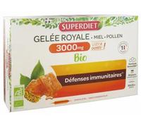 Parapharmacie en ligne > Compléments alimentaires > Compléments Alimentaires Vitalité et Défenses immunitaires Super Diet Gelée Royale 3000 mg Ampoules x 20 - Vitalité - Défenses immunitaires - Pharma