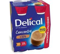 Parapharmacie en ligne > Compléments alimentaires Delical Concentré Boisson HP/HC Sans Lactose Saveur Café 4 x 200 ml
