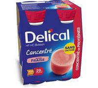 Parapharmacie en ligne > Compléments alimentaires Delical Concentré Boisson HP/HC Sans Lactose Saveur Fraise 4 x 200 ml