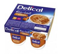 Parapharmacie en ligne > Compléments alimentaires Delical Riz au Lait HP HC Saveur Caramel Pointe de Sel 4 x 200 g - Compléments alimentaires - Pharmacie en ligne LaSante.net