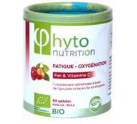 Flamant Vert Phyto Nutrition Fatigue et Oxygénation Bio 80 Gélules - Pot 80 gélules de 400 mg