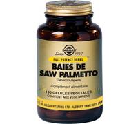 Parapharmacie en ligne > Compléments alimentaires Solgar Baies de Saw Palmetto Gélules Végétales x 100 - Compléments alimentaires - Pharmacie en ligne LaSante.net