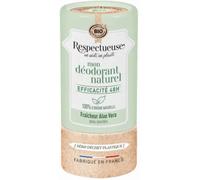 Parapharmacie en ligne > Hygiène & Premiers soins > Déodorants Respectueuse Mon Déodorant Naturel Fraîcheur Aloe Vera Bio 50 g