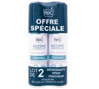 Parapharmacie en ligne > Hygiène & Premiers soins > Déodorants ROC Keops Déodorant Spray Fraîcheur 100 ml x 2