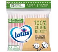 Parapharmacie en ligne > Hygiène & Premiers soins Lotus Bâtonnets Coton Bio Rose x 160
