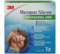 3M Micropore Sparadrap Silicone 2,5cmx5m