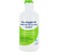 Parapharmacie en ligne > Hygiène & Premiers soins > Produits de premiers soins > Désinfectants et antiseptiques Gilbert Eau Oxygénée 10 volumes 250 ml