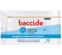 Parapharmacie en ligne > Hygiène & Premiers soins > Produits de Premiers Soins > Gels hydroalcooliques & Solutions Antibactériennes Cooper Baccide Lingettes Antibactériennes x 70 - Gels hydroalcooliqu