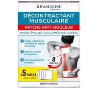 Parapharmacie en ligne > Hygiène & Premiers soins > Produits de premiers soins Granions Décontractant Musculaire Patchs x 5