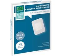 Parapharmacie en ligne > Hygiène & Premiers soins > Produits de premiers soins Marque Conseil Pansements Chirurgicaux Stériles 8 cm x 10 cm x 5