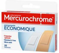 Parapharmacie en ligne > Hygiène & Premiers soins > Produits de premiers soins Mercurochrome Pansements Economique x 20