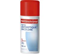 Parapharmacie en ligne > Hygiène & Premiers soins > Produits de premiers soins Mercurochrome Solution Antiseptique Incolore Spray 100 ml