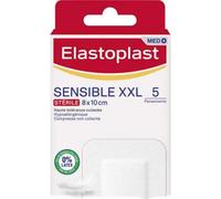 Elastoplast Pansements MED Sensibles XXL 8 x 10 cm, 5 pièces