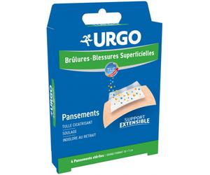 Parapharmacie en ligne > Hygiène & Premiers soins > Produits de premiers soins Urgo Brûlures - Blessures Superficielles Pansements Stériles - Premiers soins - Pharmacie en ligne LaSante.netGrand modèl