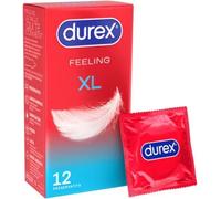 Durex FEELING XL - 12 Préservatifs Fins et Extra Larges pour Homme, Largeur nominale 60mm