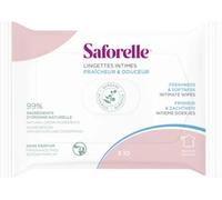 Saforelle Lingettes Intimes Jetables Ultra Douces Format Poche x10