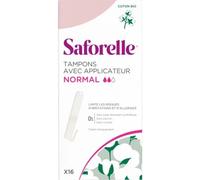 Parapharmacie en ligne > Hygiène & Premiers soins > Produits d'hygiène intime > Protections hygiéniques Saforelle Tampons Coton Bio avec Applicateurs Normal x 16