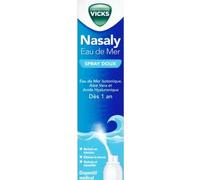 Parapharmacie en ligne > Hygiène & Premiers soins > Produits d'hygiène pour le nez > Produits pour Lavage de Nez > Sprays à l'eau de mer Vicks Nasaly Eau de Mer Spray Doux 120 ml