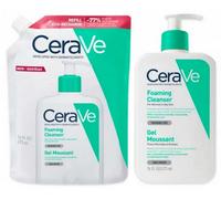 Parapharmacie en ligne > Hygiène & Premiers soins > Produits pour la douche et le bain > Gels douche et savons liquides CeraVe Gel Moussant 473 ml + Éco-Recharge 473 ml