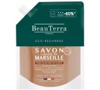BeauTerra Savon liquide de Marseille Beurre de karité Éco-recharge 900 ml