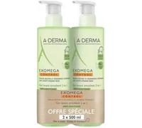 Parapharmacie en ligne > Hygiène & Premiers soins > Produits pour la douche et le bain > Gels douche et savons liquides A-Derma Exomega Control Gel Lavant Émollient 2 en 1 Anti-Grattage 500 ml x 2