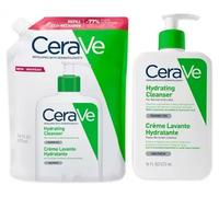 CeraVe Crème Lavante Hydratante 473 ml + Éco-Recharge 473 ml - Lot 2 produits