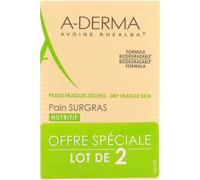 Parapharmacie en ligne > Hygiène & Premiers soins > Produits pour la douche et le bain > Pains de savon A-Derma Pain Surgras 2 x 100 g