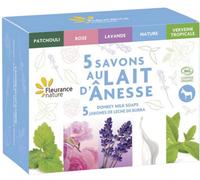 Fleurance Nature Coffret De 5 Savons Au Lait D'Ânesse Bio 5 Pièces