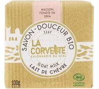 Parapharmacie en ligne > Hygiène & Premiers soins > Produits pour la douche et le bain > Pains de savon La Corvette Savon Douceur Bio Lait de Chèvre 100 g
