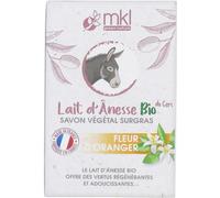 MKL Green Nature – Savon végétal surgras – Lait d'ânesse bio du Gers – Fleur d'oranger – 100 g