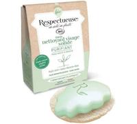 Parapharmacie en ligne > Hygiène & Premiers soins > Produits pour la douche et le bain > Pains de savon Respectueuse Mon Nettoyant Visage Solide Purifiant 35 g + 1 Porte-Savon Végétal offert