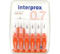 Dentaid Interprox Brossettes interdentaires Super Micro 0,7 Tynex Orange 6 unités