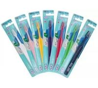Brosse à dents TePe Select, Medium, 1pc, efficace pour l'élimination de la plaque dentaire, tête de brosse conique, nettoyage en douceur pour les adultes, Couleurs assorties