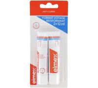 Parapharmacie en ligne > Hygiène & Premiers soins > Soins bucco-dentaires > Dentifrices Elmex Anti-Caries Dentifrice Tube de Voyage 2 x 12 ml